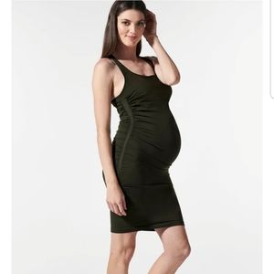 Racer back maternity dress